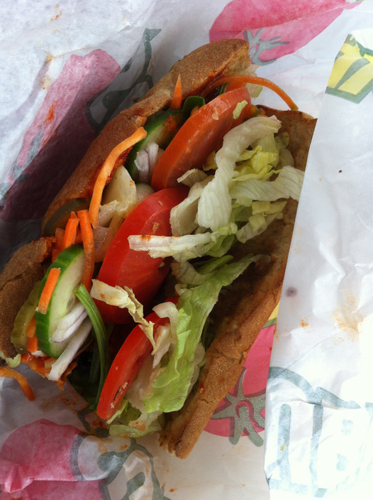 Subway Pic 1 - Yum and fresh But the tomato was sloppy today