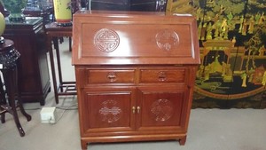 The Hong Kong Furniture Company - Perth Pic 3 - Solid Rosewood writing desk with folding top