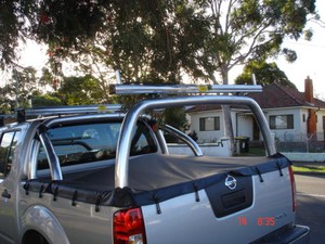 Auburn Fastfit Bullbars & Towbars Pic 4 - ladder rack with extension bars