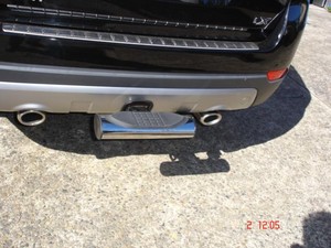 Auburn Fastfit Bullbars & Towbars Pic 3 - rear step protector mounted to square hitch bar