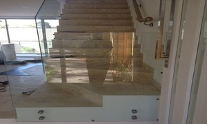 Austral Balustrades Pic 2 - Stair Glass balustrades