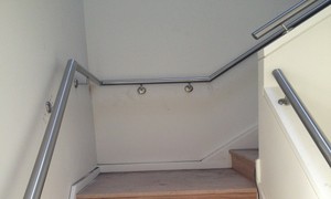 Austral Balustrades Pic 5 - Wall mounted Stainless steel Handrail