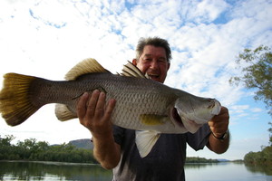 Ultimate Adventures Barramundi Fishing Pic 5 - Kevin got a good one