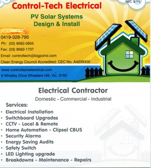 Control-Tech Electrical Services   (REC:8173) Pic 2