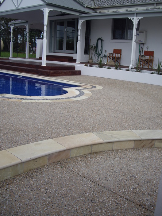 Cranbourne Pre-Mix & Garden Supplies Pty Ltd Pic 1 - exposed aggregate is a very popular concrete finish for driveways pool surrounds and other concrete areas