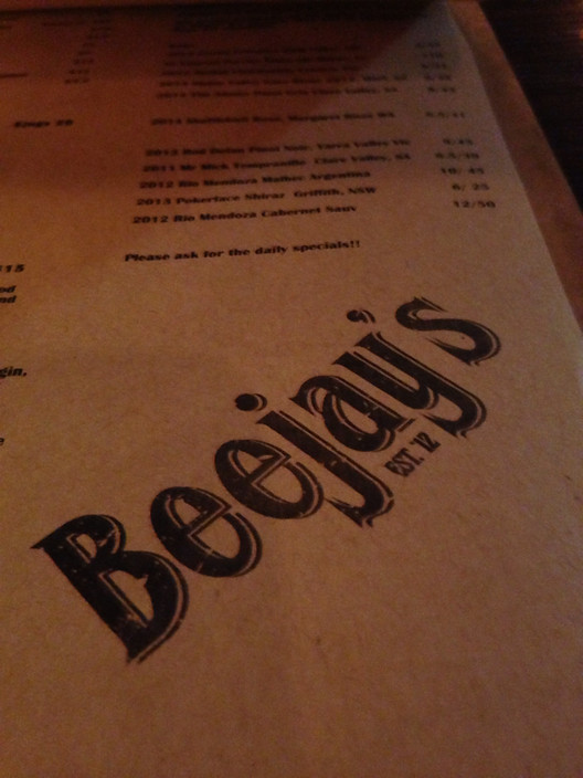 Beejay's Pic 1 - Menu