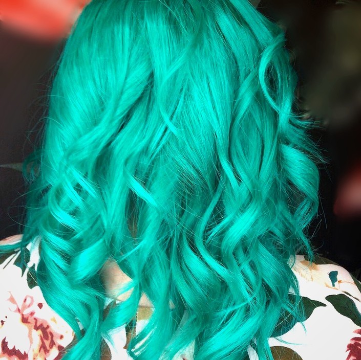 Birdie Hair Salon Pic 1 - Teal Hair Colour