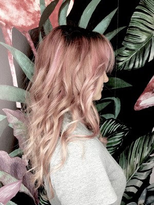 Birdie Hair Salon Pic 4 - Rose Gold Hair Colour