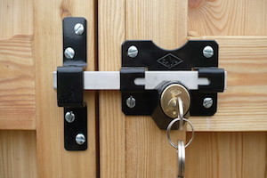 Locksmith Sydney 24 Hours Pic 4 - completed installation of gate lock by Sydney locksmith