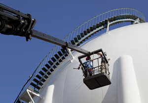 Sydney Painters Pic 3 - PAINTING INDUSTRIAL TANK FOR SYDNEY WATER