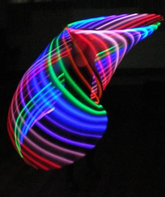 Northern Hoopdance Circle Pic 1 - Playing around with my led hoop