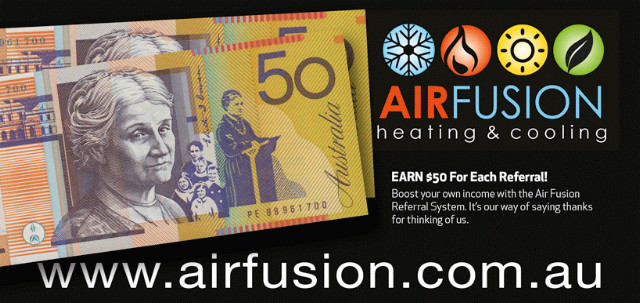 Air Fusion Heating and Cooling Pic 1 - Earn 50 from Air Fusions referral program