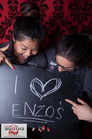 Enzo's Cucina KC Pic 2 - The lovely staff in the Open Booths photo booth