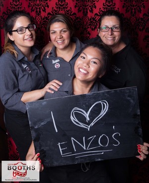 Enzo's Cucina KC Pic 3 - The lovely staff in the Open Booths photo booth