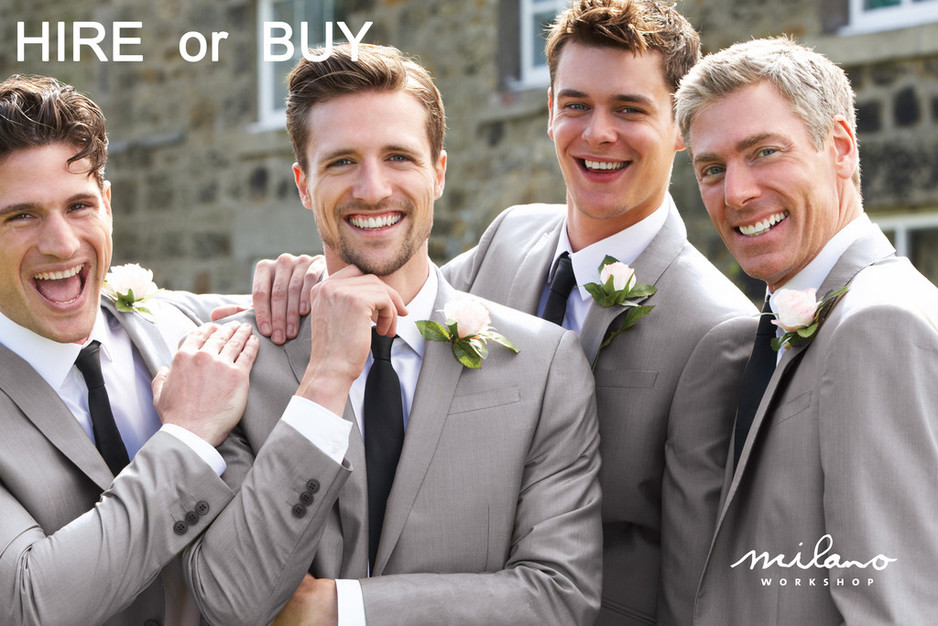 Suits Pic 1 - Fitted to Perfection SUITS Happy Groom and Happy Groomsmen