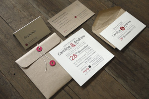 Papermarc Pic 2 - Contemporary typographic Wedding Invitation and Stationery Design