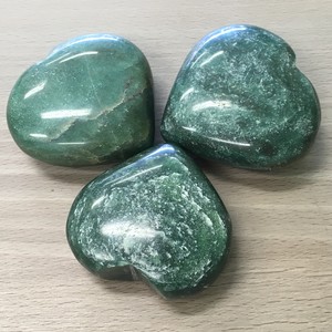 The Crystal Shop Pic 5 - Green Aventurine Hearts at The Crystal Shop The Holistic Shop in Wagga Wagga