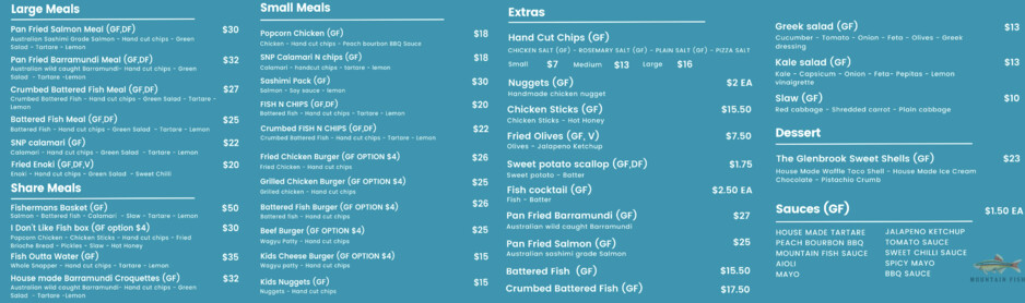 Mountain Fish Pic 1 - Mountain Fishs menu