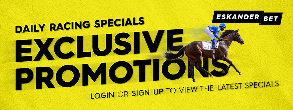 EskanderBet Pic 1 - Daily Horse Racing Specials Exclusive Promotions Find daily exclusive promotions and specials for horse racing at EskanderBet