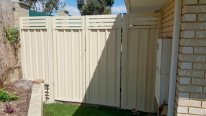 Cheap Gates Pic 5 - Colorbond Gate with Slats