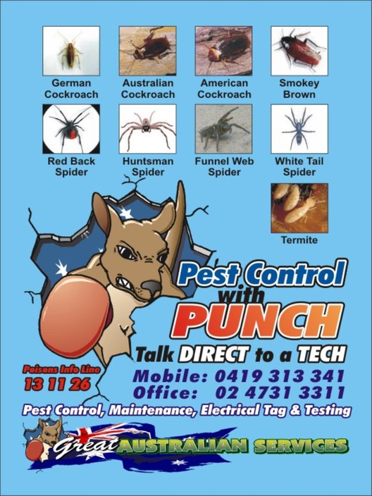 Great Australian Services Pic 1 - pest control with punch