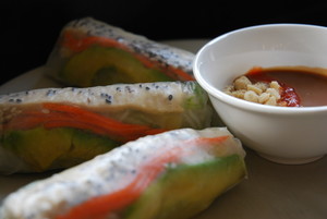 Auntie Mai's Pic 3 - Tofu Avocado Rice Paper Rolls