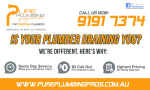 Pure Plumbing Professionals Pic 4 - Pure Plumbing Professionals 02 8188 5339