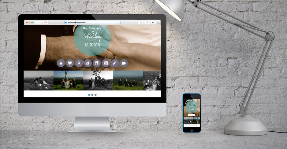 The Wedding Lab Pic 2 - One of The Wedding Labs beautiful mobilefriendly wedding websites