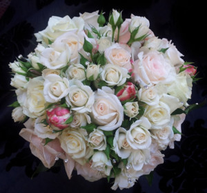 Florabella Design Wedding and Event Florist Pic 4 - Soft white and blush wedding bouquet