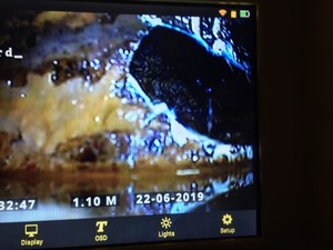 First Call Plumbing Service Pic 2 - Damage pipe work found with our drain camera