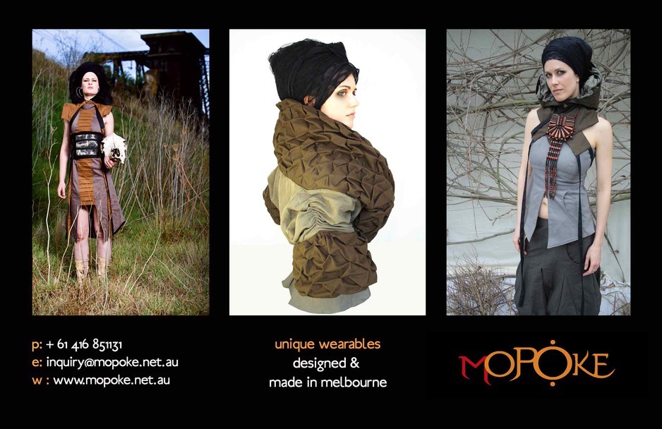 MOPOKE made in melbourne Pic 1 - unique wearables designed made in melbourne