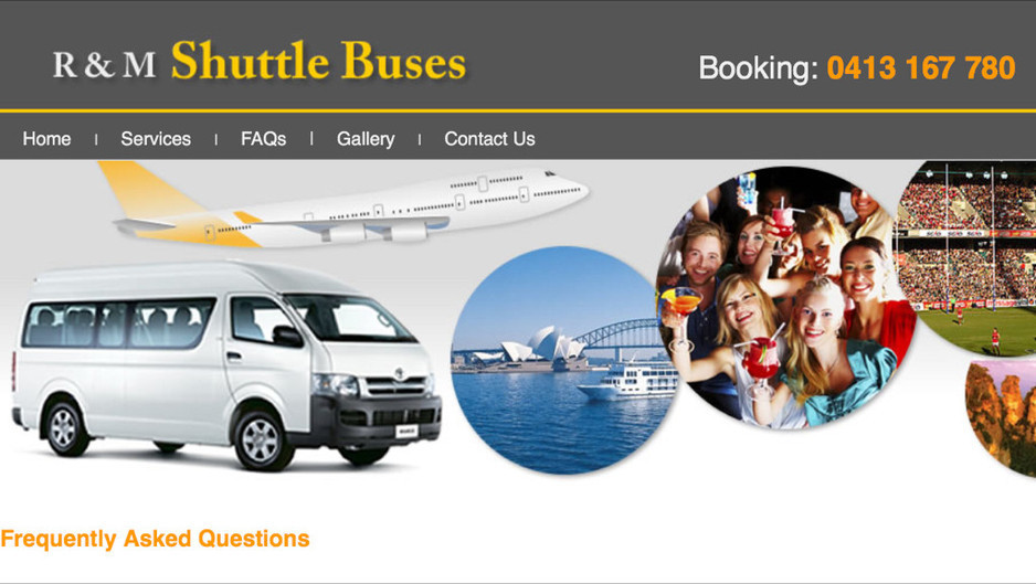 R&M shuttle bus transport services Pic 2 - Sydney airport shuttle bus service