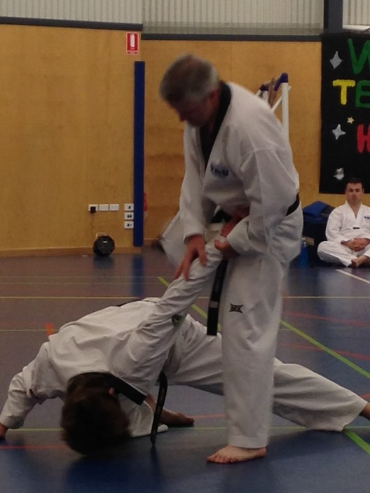 Tru Taekwondo Pic 1 - Jon grading for 4th Degree Black Belt