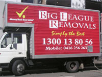 Big League Removals Pty Ltd Pic 1 - Furniture removalist North Shore