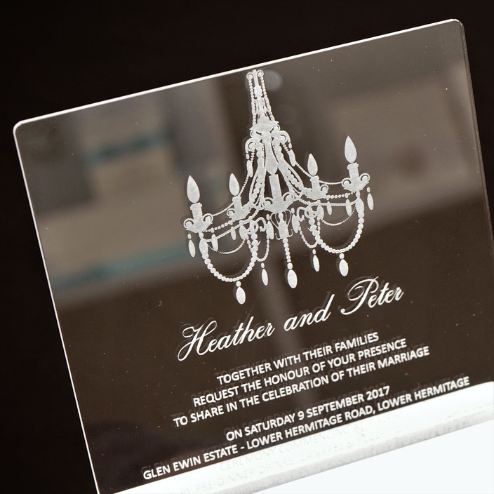 Quick Creations Pic 1 - Acrylic Engraved Invitations