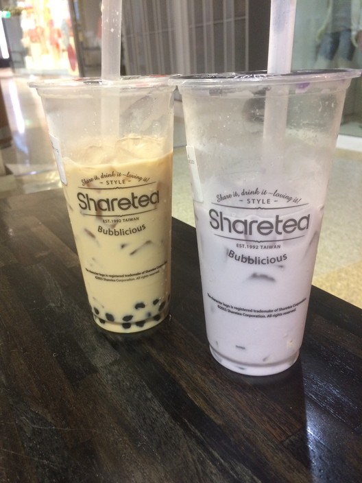 Sharetea Pic 1 - Pearl milk tea and taro milk tea