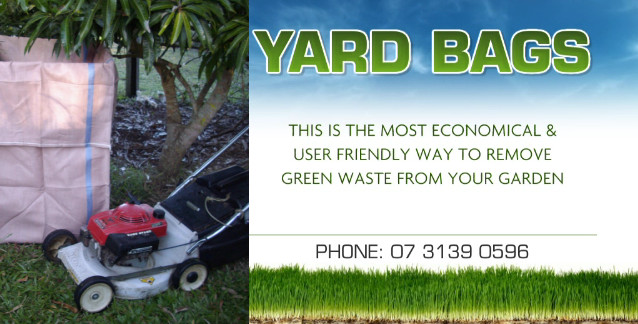 Yard Bags Pic 1 - Logan city green waste removal