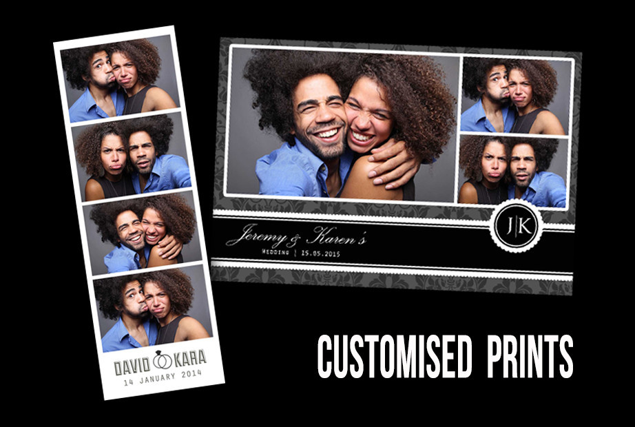 Shutter Booth Pic 1 - We customise prints layout to suit your event theme Brandinglogos can be added at no additional cost