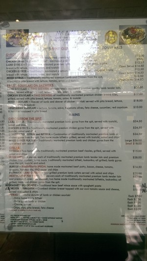 Medallion Cafe & Cakes Pic 2 - Menu