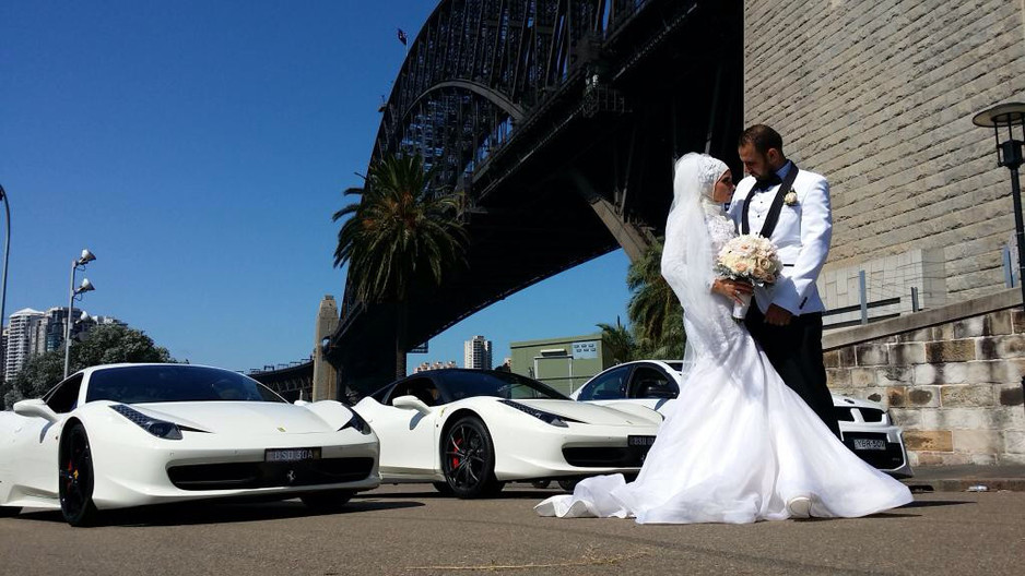 Sydney Exotics Car Hire Pic 1 - One of the many weddings we have attended Please contact me on 0416593662 to make your occasion more special Amazing cars at great prices