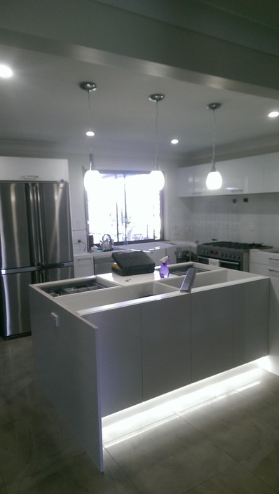 MJR Electrical and Air Pic 1 - Led lights kitchen renovation pendant light install Brisbane Electricians