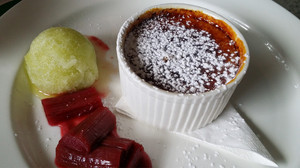 Era Bistro Pic 3 - Creme Brulee with lime sorbet rhubarb