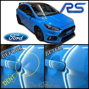 Paintless Dent Removal "Superlative PDR" Pic 4 - Ford RS Focus 2018 Right front door dent repaired by Superlative PDR wwwdentpdrau Paintless Dent Removal wwwfacebookcomDENTPDR