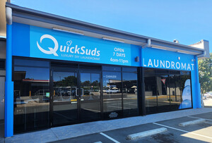 Quicksuds Laundromat Morayfield Pic 5 - The front of our morayfield laundromat You cant miss us