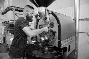 White Whale Coffee Roasters Pic 3 - David roasting