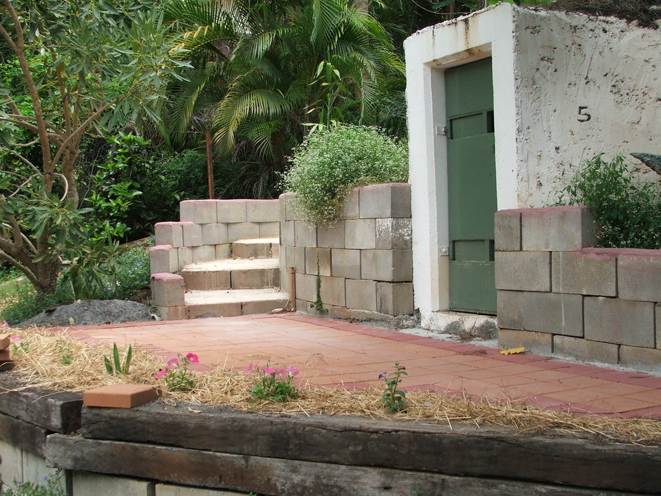 Bunkers for Bushfire Design and Construction Pic 1 - This Cyclone Bush fire bunker is covered with soil to provide insulation against wild fire