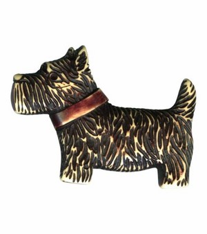 Crimson Gardenia Pic 2 - Scottie dog brooch