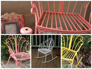 Little French Bird Pic 5 - Beautiful childrens metal rocking chairs