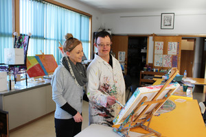 Multicap Tasmania Pic 5 - Brooke and Dylan at the Venue of Creativity and Serpentine Art Studio