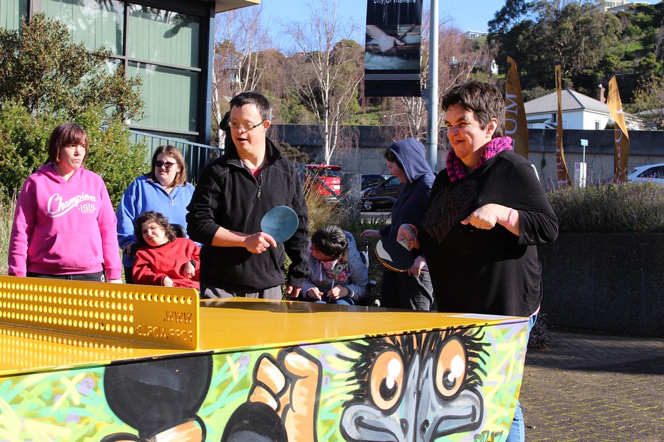 Multicap Tasmania Pic 1 - Burnie Community Access clients enjoying a day out in the Burnie CBD